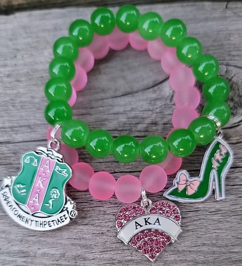 Alpha Kappa Alpha Charm Bracelet