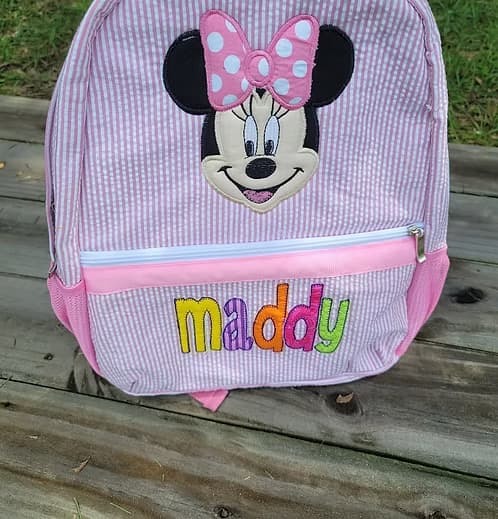 Minnie Mouse Applique Bookbag thumbnail 3