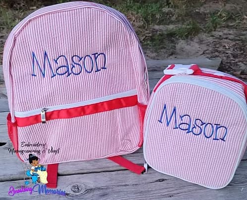 Monogram Full-Size Bookbag thumbnail 3