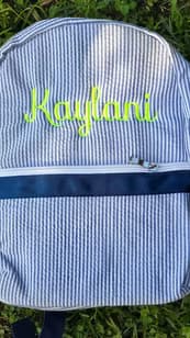 Toddler Monogram Backpack thumbnail 3