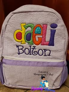 Applique Seersucker Fullsize Bag — image 1