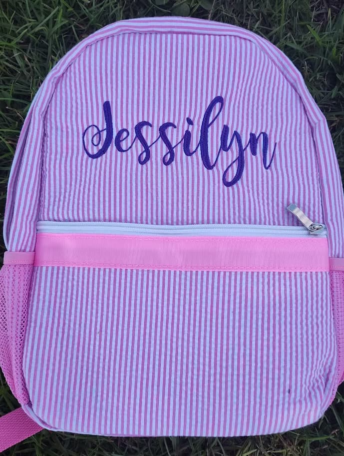 Seersucker Fullsize Bookbag — image 1